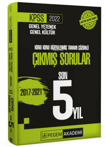 2022 KPSS Genel Yetenek Genel Kültür Konu Konu Düzenlenmiş Tamamı Çözümlü Çıkmış Sorular Son 5 Sınav