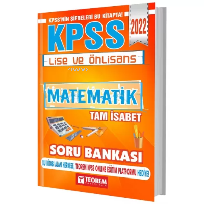 2022 KPSS Lise Ön Lisans Matematik Tam İsabet Soru Bankası