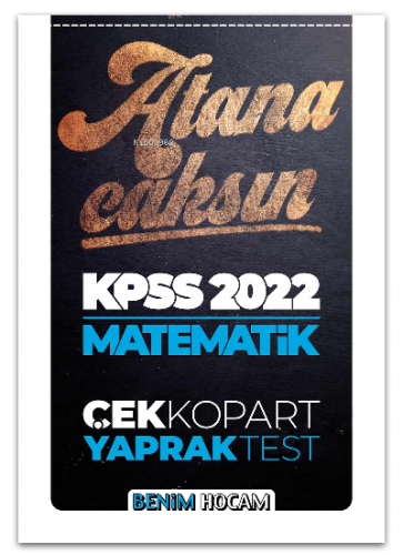 2022 KPSS Matematik Çek Kopart Yaprak Test Kolektif