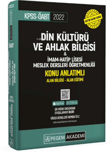 2022 KPSS ÖABT Din Kültürü ve Ahlak Bilgisi-İmam Hatip Lisesi Mes.Lisesi Konu Anlatımlı