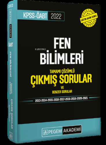 2022 KPSS ÖABT Fen ve Teknoloji Tamamı Çözümlü Çıkmış Sorular
