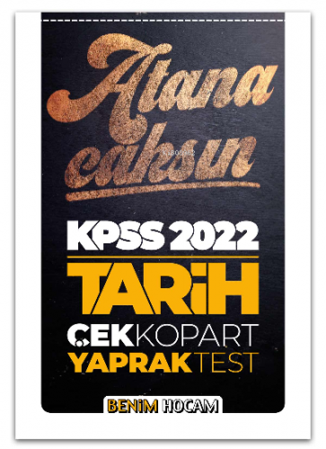 2022 KPSS Tarih Çek Kopart Yaprak Test