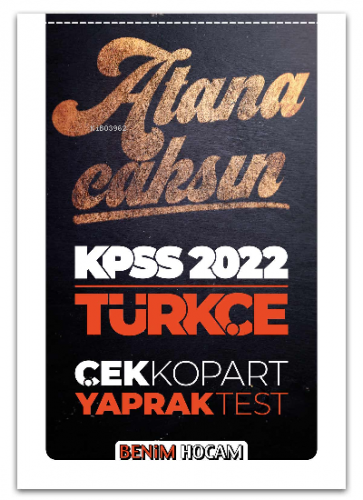 2022 KPSS Türkçe Çek Kopart Yaprak Test Kolektif