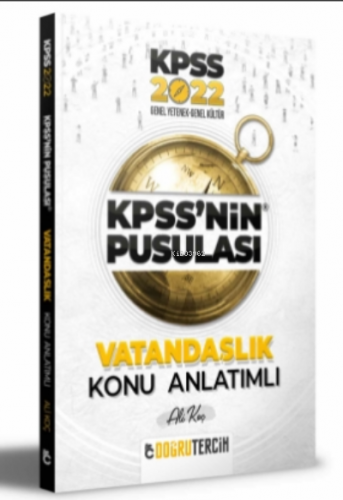 2022 KPSS'NİN Pusulası Anayasa Konu Anlatımı Ali Koç