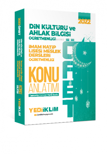 2022 ÖABT Din Kültürü ve Ahlak Bilgisi İmam Hatip Lisesi Meslek Dersleri Öğretmenliği Konu Anlatımı