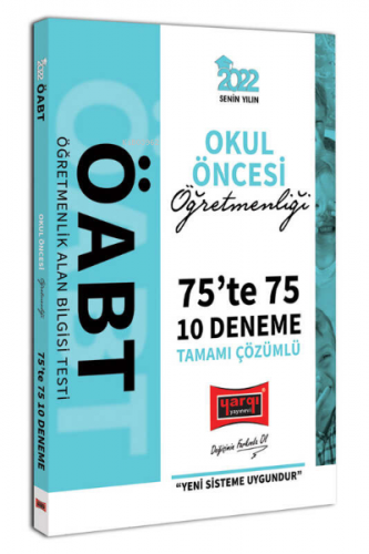 2022 ÖABT Okul Öncesi Öğretmenliği 75te 75 Tamamı Çözümlü 10 Deneme Yargı Yayınları