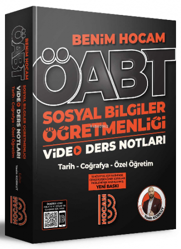 2022 ÖABT Sosyal Bilgiler Öğretmenliği Video Ders Notları Benim Hocam 
