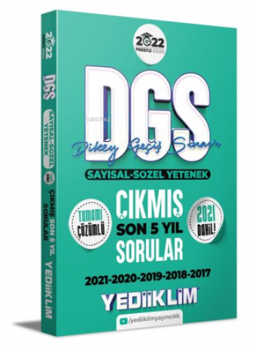 2022 Prestij Serisi DGS Tamamı Çözümlü Son 5 Yıl Çıkmış Sorular