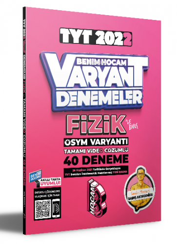 2022 TYT Fizik Tamamı Video Çözümlü 40 Deneme Sınavı Benim Hocam Yayınları