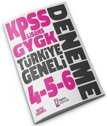 2023 KPSS Lisans GYGK Türkiye Geneli Deneme Seti 4-5-6 Komisyon