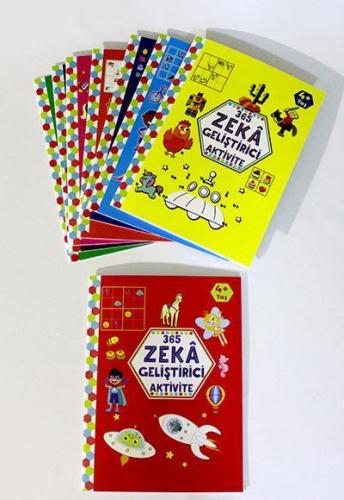 365 Zeka Geliştirici Aktivite Seti 8 Kitap; 4 Yaş ve Üzeri Çocuklar İçin
