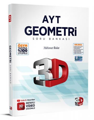 3D 2023 AYT Geometri Tamamı Video Çözümlü Soru Bankası Mehmet Bolat