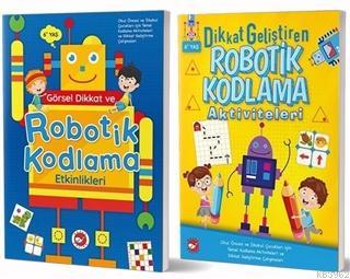 6+ Yaş İçin Temel Robotik Kodlama Aktiviteleri Seti (2 Kitap Takım)