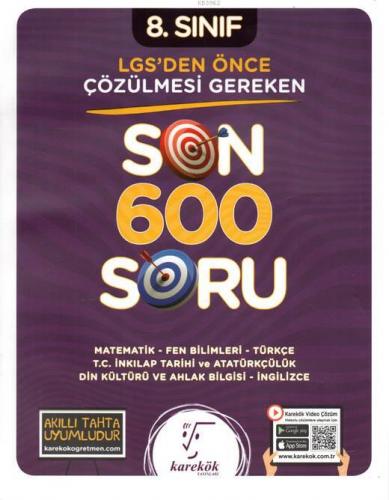 8.Sınıf LGS Öncesi Çözülmesi Gereken Son 600 Soru