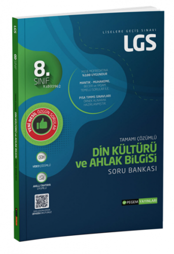 8. Sınıf LGS Tamamı Çözümlü Din Kültürü ve Ahlak Bilgisi Soru Bankası