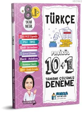 8. Sınıf LGS Türkçe Tamamı Çözümlü Fasikül 10 Branş 1 Genel Deneme