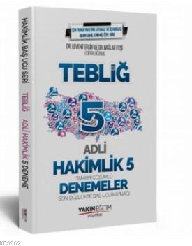 Adli Hakimlik Tebliğ 5 Deneme Yakın Eğitim Yayınları 2019