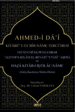 Ahmed - i Da - i Kitabüt Ta Bir - Name Tercümesi