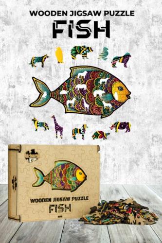Ahşap Puzzle - Fish (182 parça)