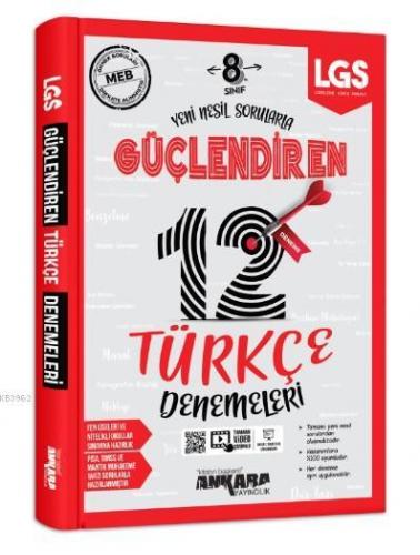 Ankara Yayınları 8. Sınıf LGS Türkçe Güçlendiren 12 Deneme Ankara Kole
