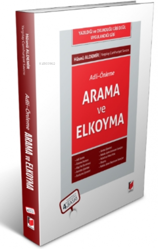Arama Ve Elkoyma;Adli-önleme