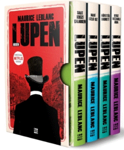Arsen Lüpen-kutulu Siyah Set (4 Kitap Takım) Maurice Leblanc