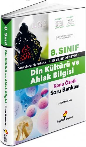 Aydın Yayınları 8. Sınıf LGS Din Kültürü ve Ahlak Bilgisi Konu Özetli Soru Bankası Aydın