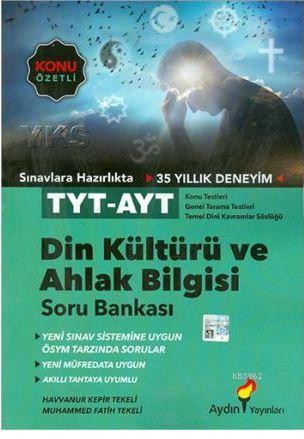 Aydın Yayınları TYT AYT Din Kültürü ve Ahlak Bilgisi Soru Bankası Aydı