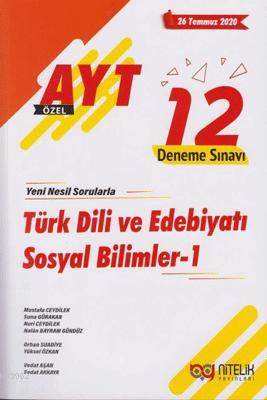 AYT Özel Türk Dili ve Edebiyatı Sosyal Bilimler 1 - 12 Deneme Sınavı