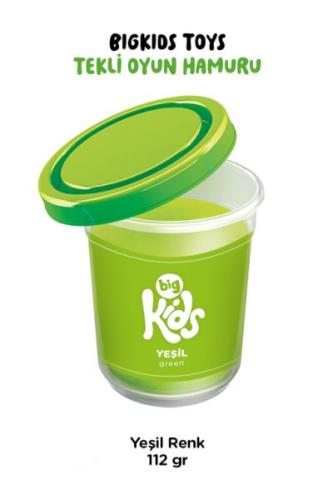 Bigkids Toys / Yeşil - 12'li Oyun Hamuru (112 Gr)