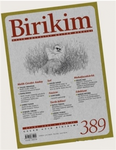 Birikim Aylık Edebiyat Kültür Dergisi Sayı: 389 Eylül 2021