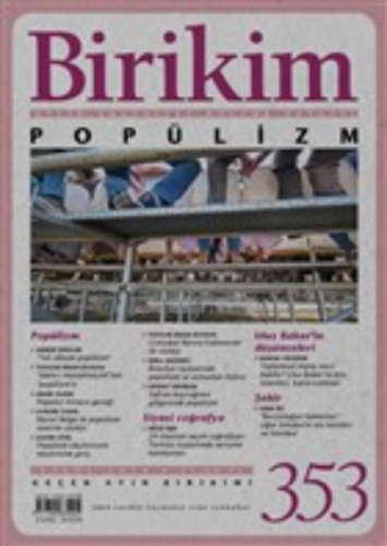 Birikim Aylık Sosyalist Kültür Dergisi Sayı: 353 Eylül 2018