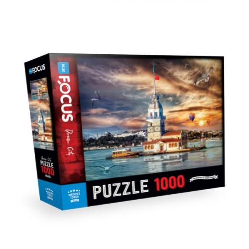 Blue Focus 1000 Parça Puzzle Kız Kulesi