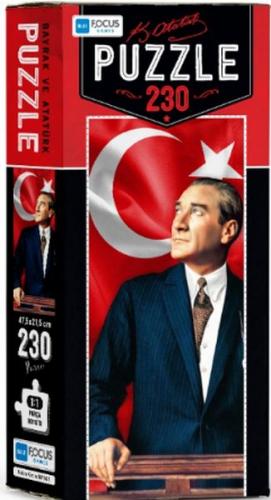 Blue Focus Bayrak ve Atatürk - Puzzle 230 Parça