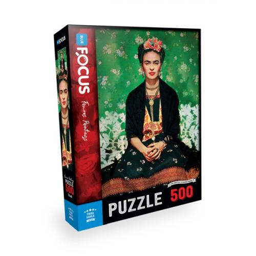 Blue Focus Frida Kahlo -Puzzle 500 Parça