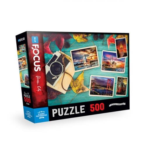 Blue Focus Istanbul Photographer (İstanbul Fotoğrafçısı) - Puzzle 500 