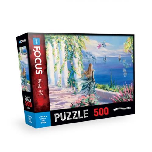 Blue Focus Lonely Girl (Yalnız Kız) - Puzzle 500 Parça