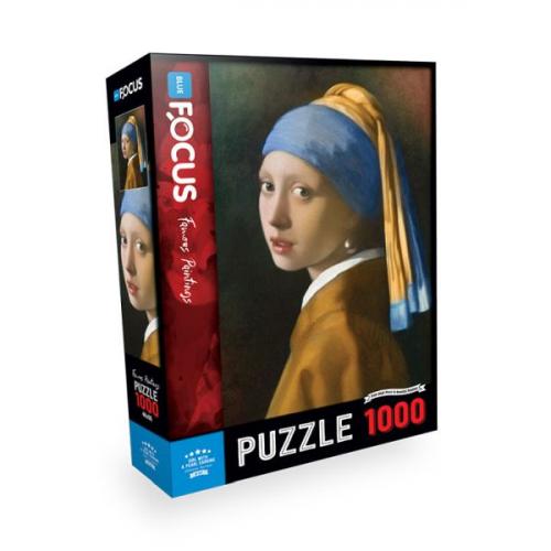 Blue Focus Puzzle İnci Küpeli Kız 1000 Parça