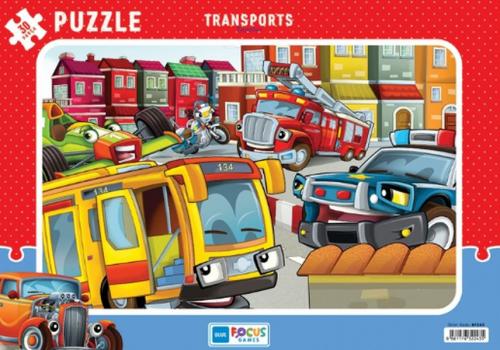 Blue Focus Transports (Taşıtlar) - Puzzle 30 Parça