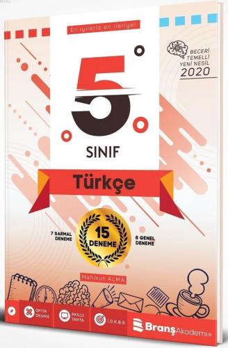 Branş Akademi Yayınları 5. Sınıf Beceri Temelli Türkçe 15 Deneme Branş Akademi