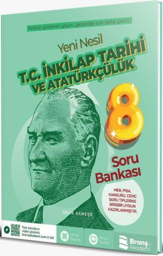 Branş Akademi Yayınları 8. Sınıf LGS T.C. İnkılap Tarihi ve Atatürkçülük Yeni Nesil Soru Bankası Branş Akademi
