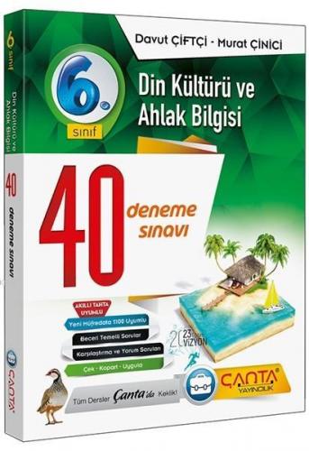 Çanta Yayınları 6. Sınıf Din Kültürü ve Ahlak Bilgisi 40 Deneme Sınavı