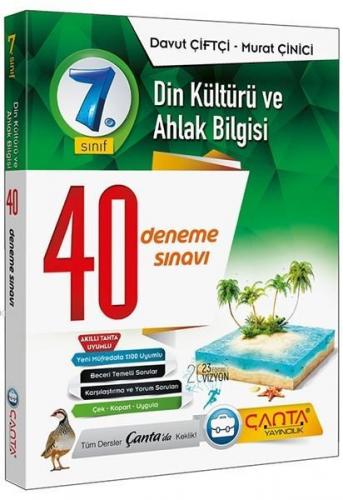 Çanta Yayınları 7. Sınıf Din Kültürü ve Ahlak Bilgisi 40 Deneme Sınavı Çanta