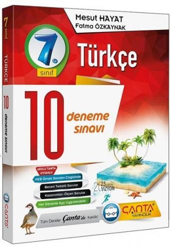 Çanta Yayınları 7. Sınıf Türkçe 10 Deneme Sınavı Çanta