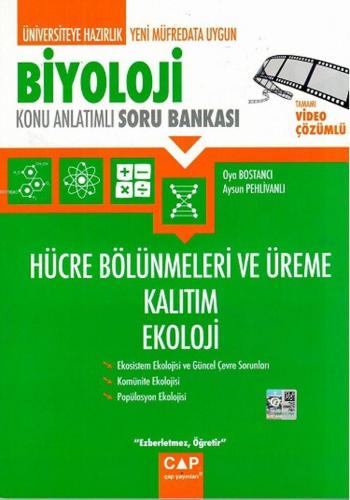Çap Yayınları Üniversiteye Hazırlık Biyoloji Hücre Bölünmeleri ve Üreme Kalıtım Ekoloji Çap