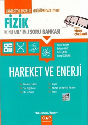 Çap Yayınları Üniversiteye Hazırlık Fizik Hareket ve Enerji Konu Anlatımlı Soru Bankası Çap