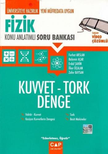 Çap Yayınları Üniversiteye Hazırlık Fizik Kuvvet- Tork- Denge Konu Anlatımlı Soru Bankası Çap