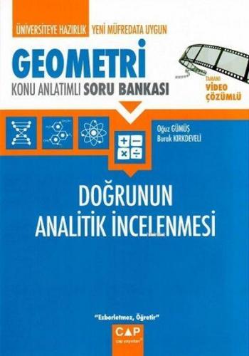 Çap Yayınları Üniversiteye Hazırlık Geometri Doğrunun Analitik İncelen
