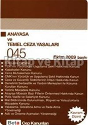 Cep 45 - Türkiye Cumhuriyeti Anayasası ve Temel Ceza Yasaları Av. Cela