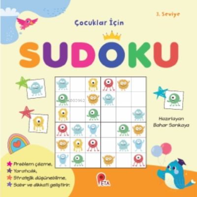 Çocuklar İçin Sudoku 3. Seviye Bahar Sarıkaya